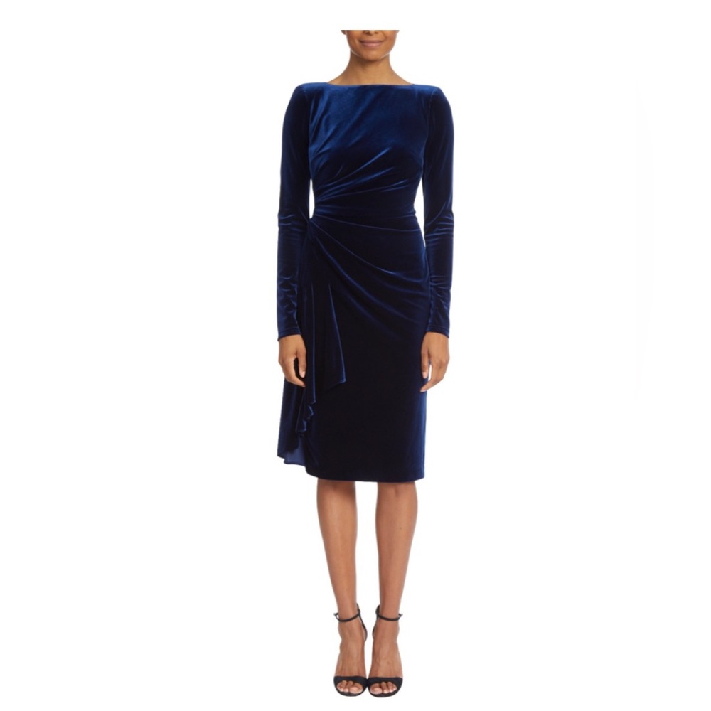 NWT Badgley Mischka Blue Velvet - Picture 3 of 6